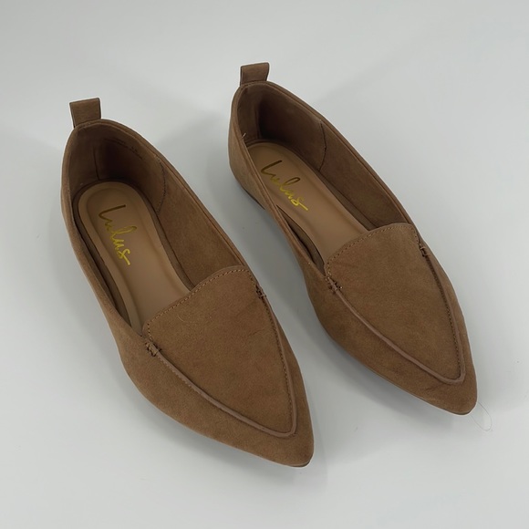 Lulus Emmy Camel Tan Suede Pointed 
